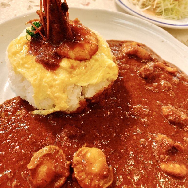 シーフードカレー(ポークソース50倍)(レストランナカタ)