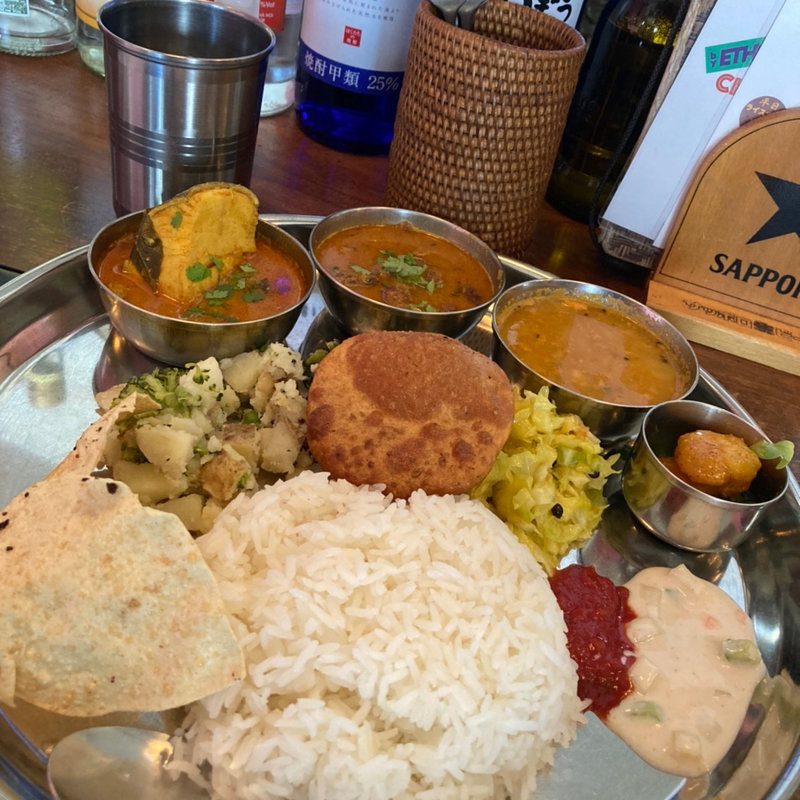 海鮮ランチセット(スパイスキッチンムーナ)