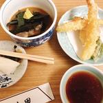 鯛茶漬けと天ぷらハーフセット