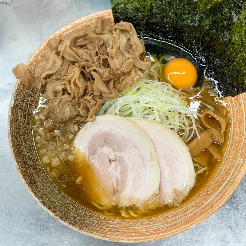 悪い奴(伊勢海老)悪い肉(覆麺 智 （ふくめん とも【旧店名】覆麺）)