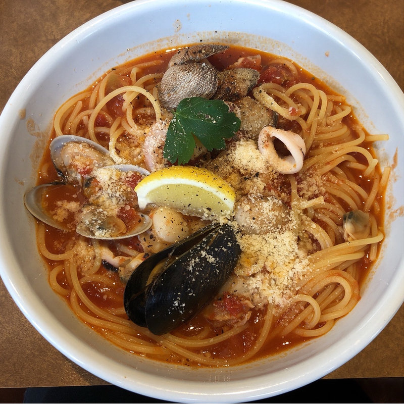 辛口トマトスープパスタ(ジョリーパスタ 八尾店)