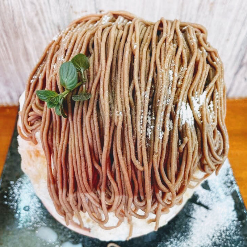 栗とカカオのモンブラン氷(Parlor Vinefru 銀座)