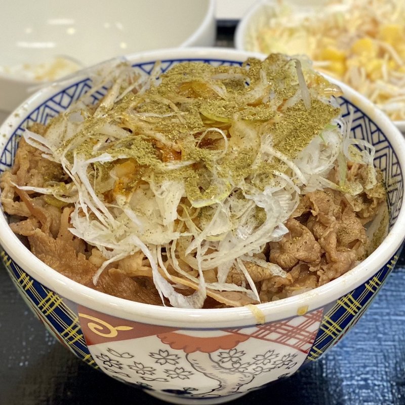 ねぎ山椒牛丼(吉野家 津駅チャム店 )