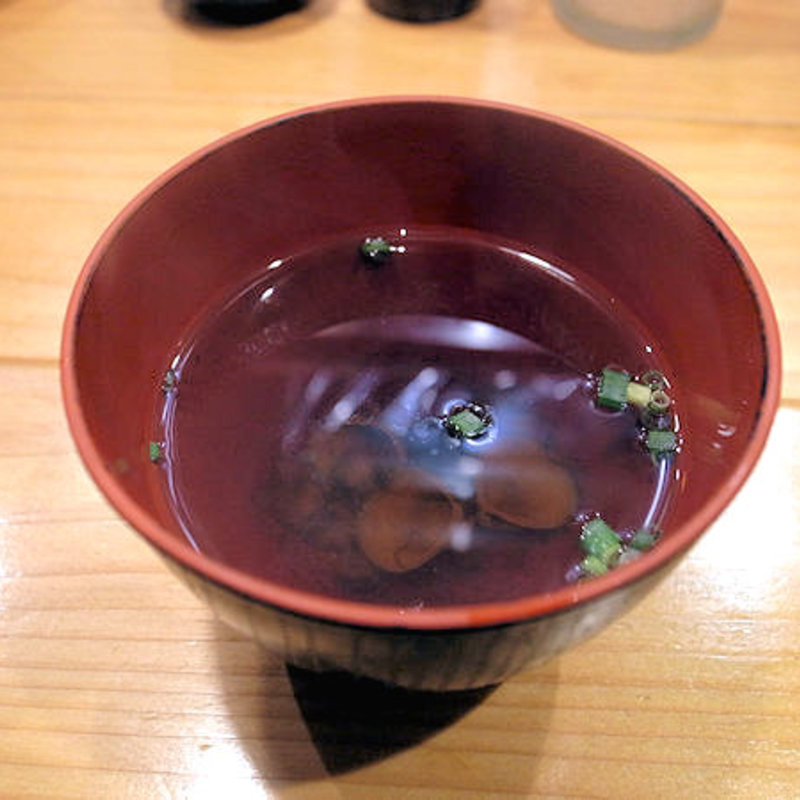 お吸い物(瓦焼き ひとたらし)