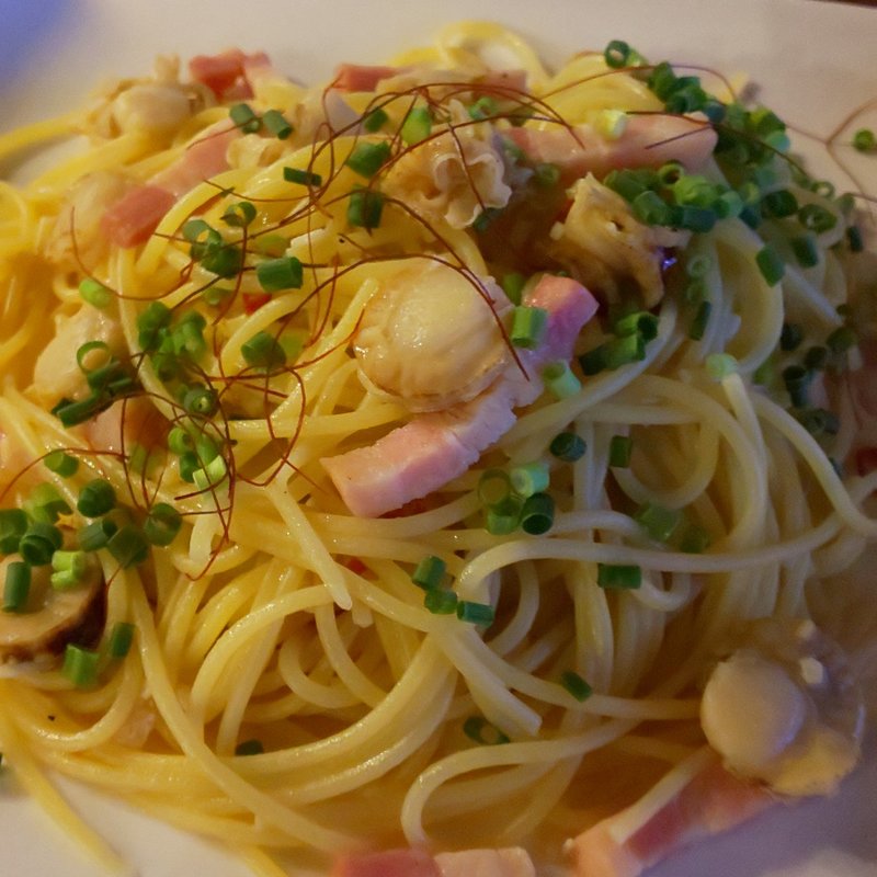 ホタテとネギのペペロンチーノ(SUGAR. cafe＆pub house)