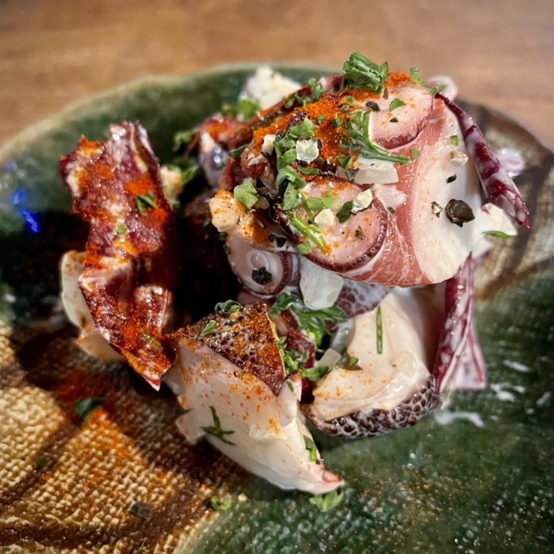 タコとトレビスのルイユ和え(おばんざいLC)