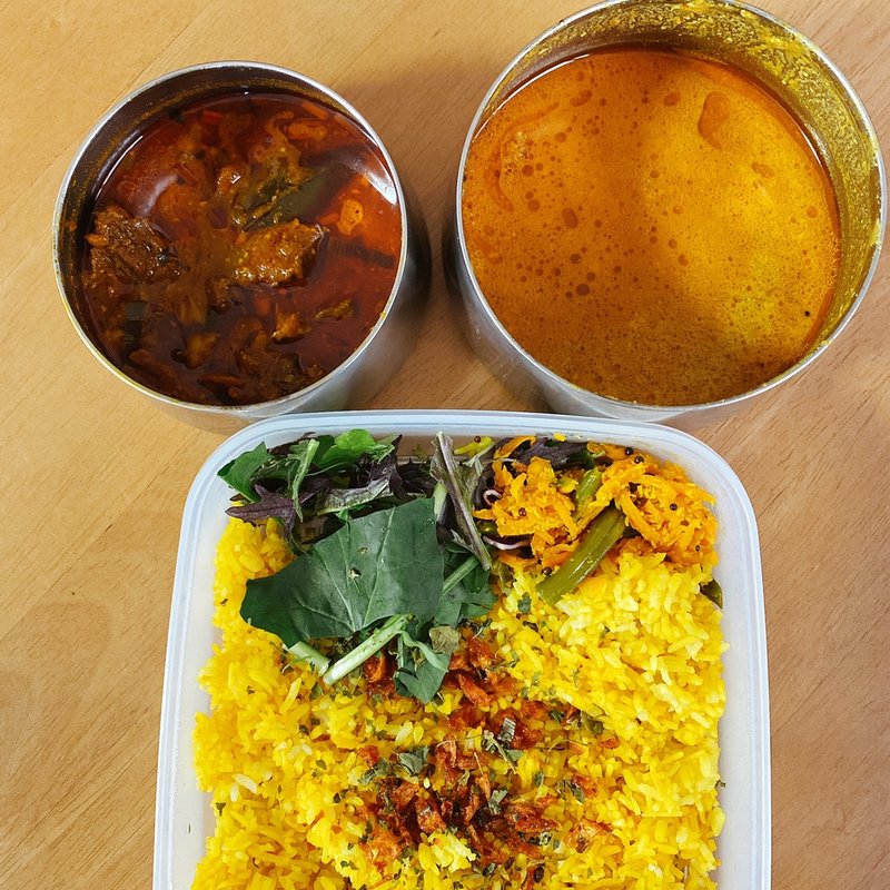 ガラムマトンマサラダ飯(大衆スパイス酒場 ニューヤスダヤ)