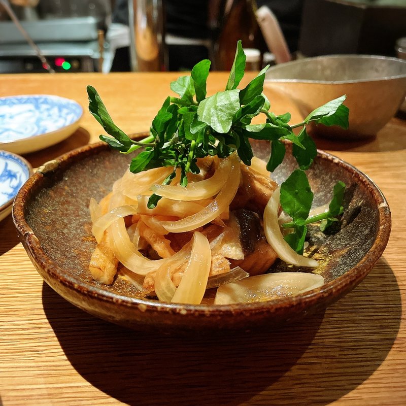 新玉葱と目光南蛮漬(高太郎 （こうたろう）)