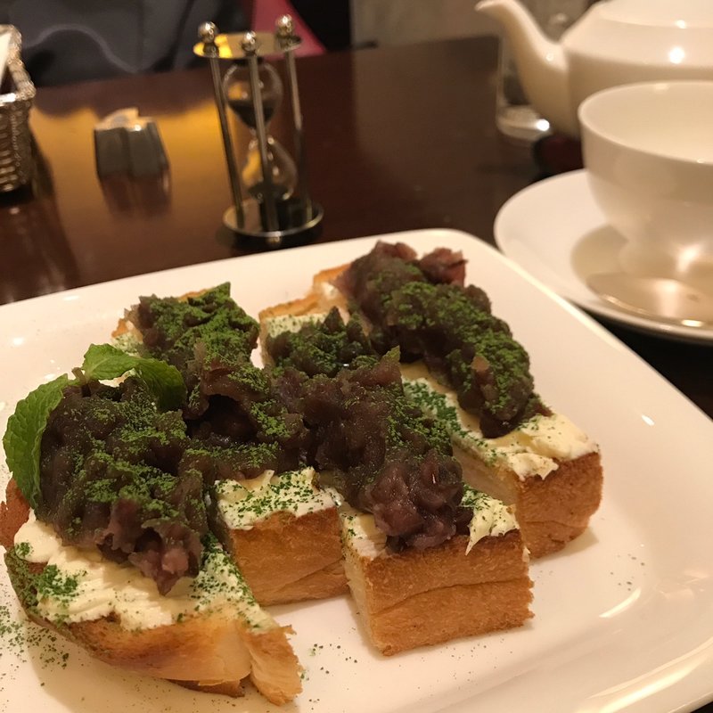 小倉あんトースト(キハチ カフェ 名鉄百貨店本店)