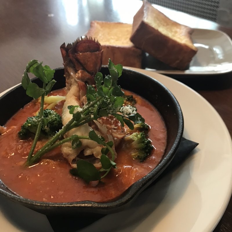 オマールエビのビスク(マーサーブランチ ギンザテラス)