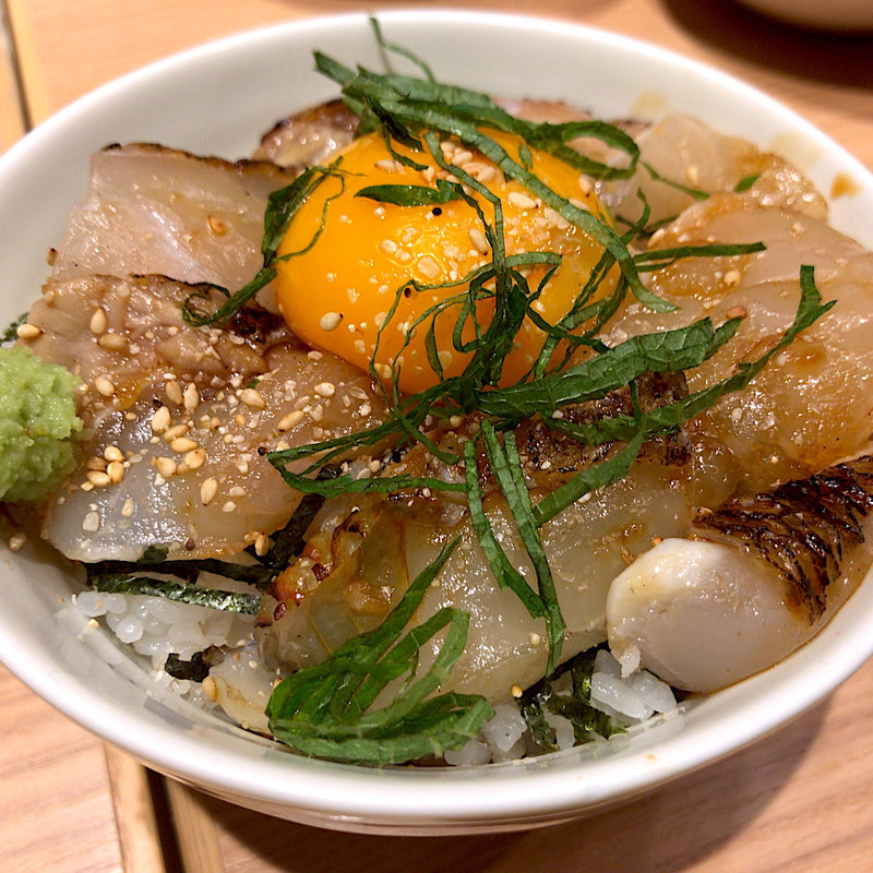 炙り真鯛の漬け丼(うどん酒場 七右衛門 エスパル仙台店)