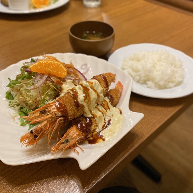特製エビフライ定食(3尾)(FIVE （ファイブ）)