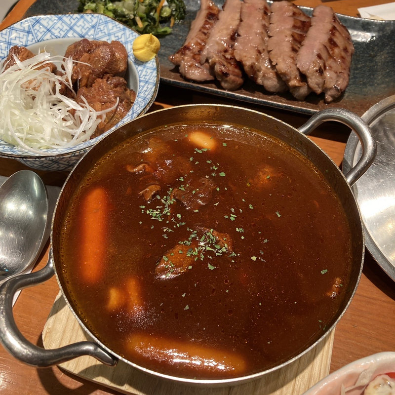 牛たんシチュー定食(伊達の牛たん本舗 東京駅グランルーフ店)