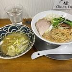 鶏と帆立の和え麺(ラーメン専科 竹末食堂)