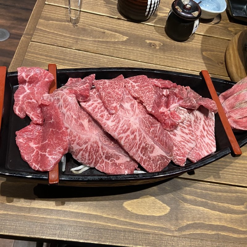 肉の舟盛りコース(肉匠みきすけ)