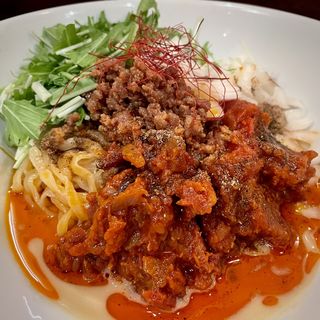 「トマト」汁なし担々麺(担担担 駒沢大学店)