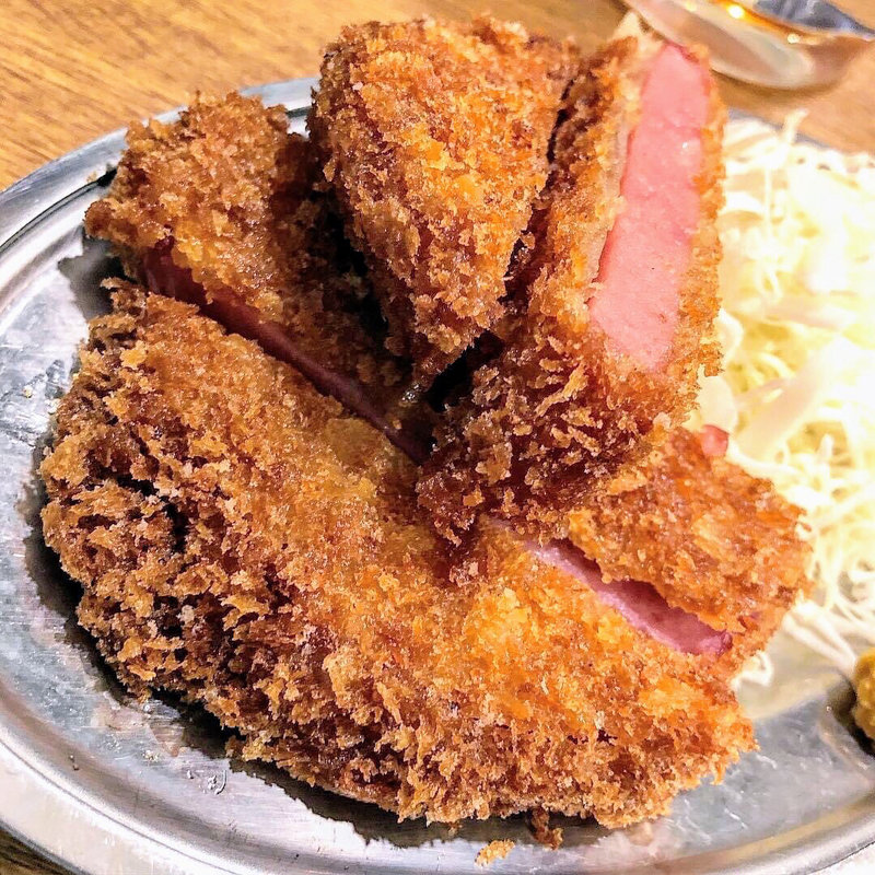 極厚ハムカツ(立呑み晩杯屋 武蔵小山本店)