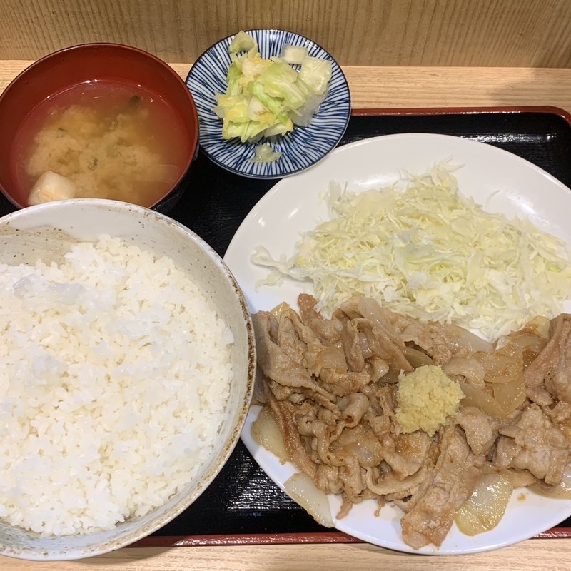 生姜焼き定食(みそダレ)大大(笑姜や)