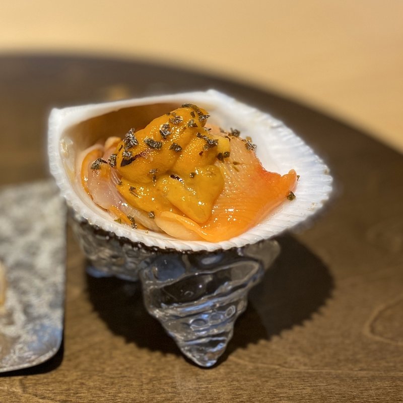 赤貝 生雲丹 マリアージュ(乙味 あさ井)