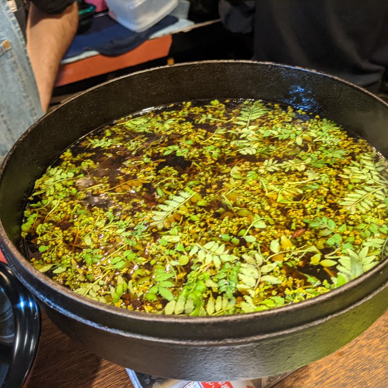 花山椒と和牛のすき焼き(立呑み とだか)