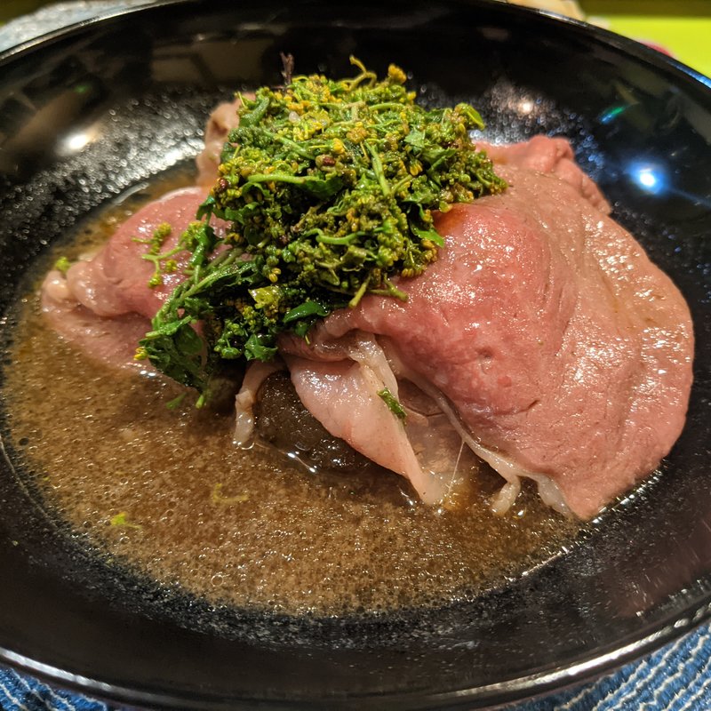 花山椒と和牛のすき焼き(立呑み とだか)