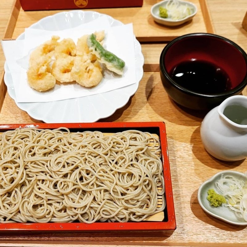 小海老天もり(総本店更科堀井 日本橋高島屋)