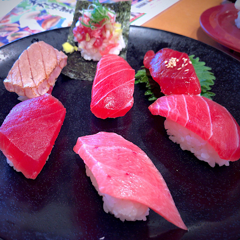 天然インド鮪七貫食べ比べ(スシロー あすと長町店 )