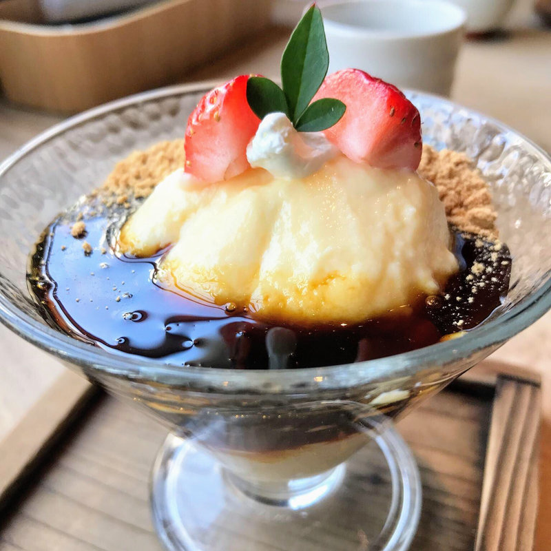 くず餅プリン(船橋屋こよみ 広尾店)