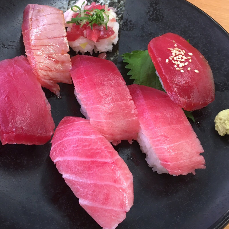 天然インドマグロ7貫食べ比べ(スシロー 夏見台店)