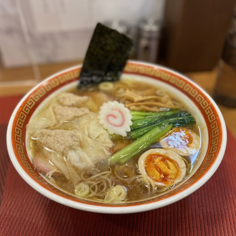 ワンタン麺＋味玉(麺創庵 砂田)