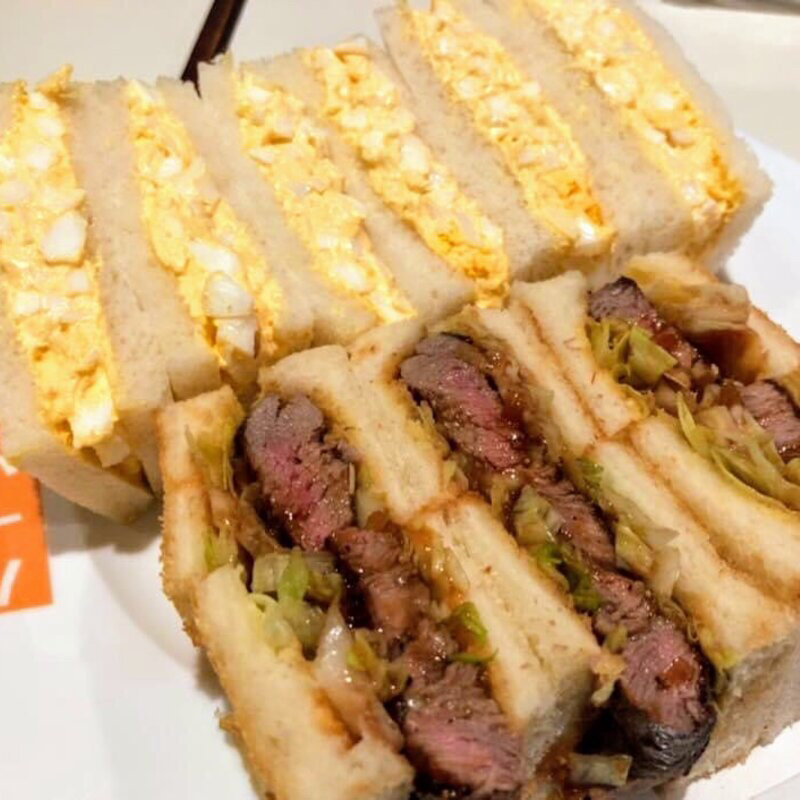 ヒレカツサンド たまごサンド(みやざわ)