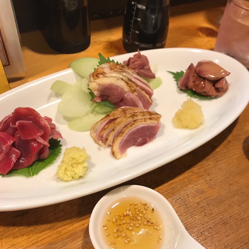 鳥刺し(さつま料理　かご)