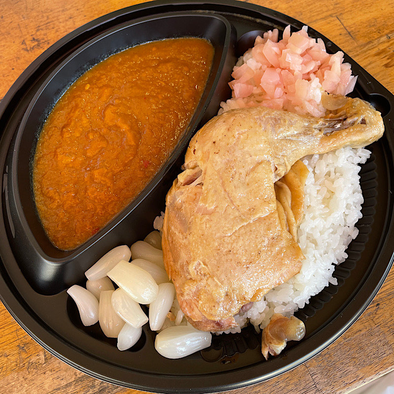 チキンレッグ不知火カレー(たこ焼たこば)