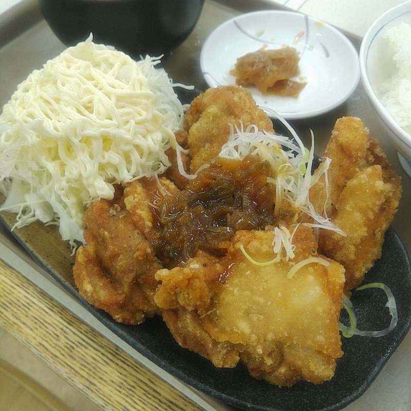 唐揚げ定食～油淋鶏ソースがけ～(紫波サービスエリア 下り　フードコート)