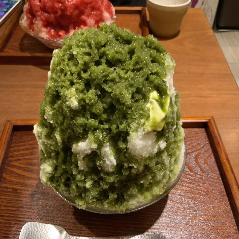 抹茶こおり(浅草 甘味処 彩夏)