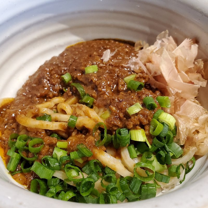 キーマカレーうどん(あかちょこべ)