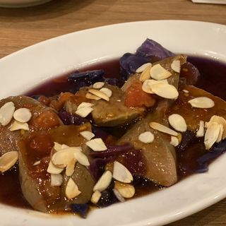 タンと紫キャベツのトマト山椒(jiubar / ジュウバー)