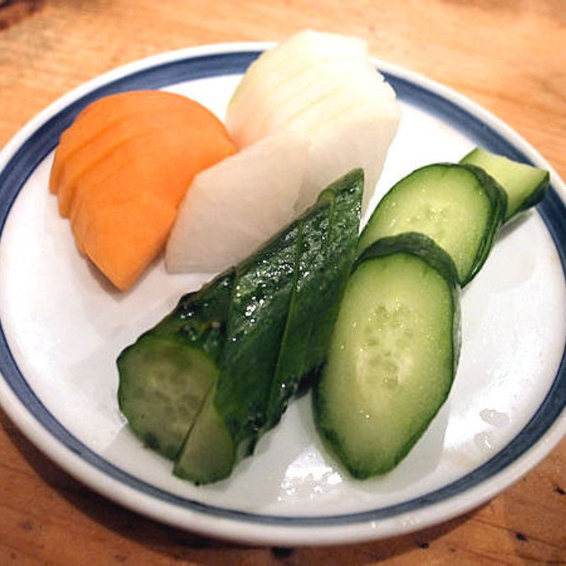 胡瓜のぬか漬け(トンカツ揚ヤ 半仁前)