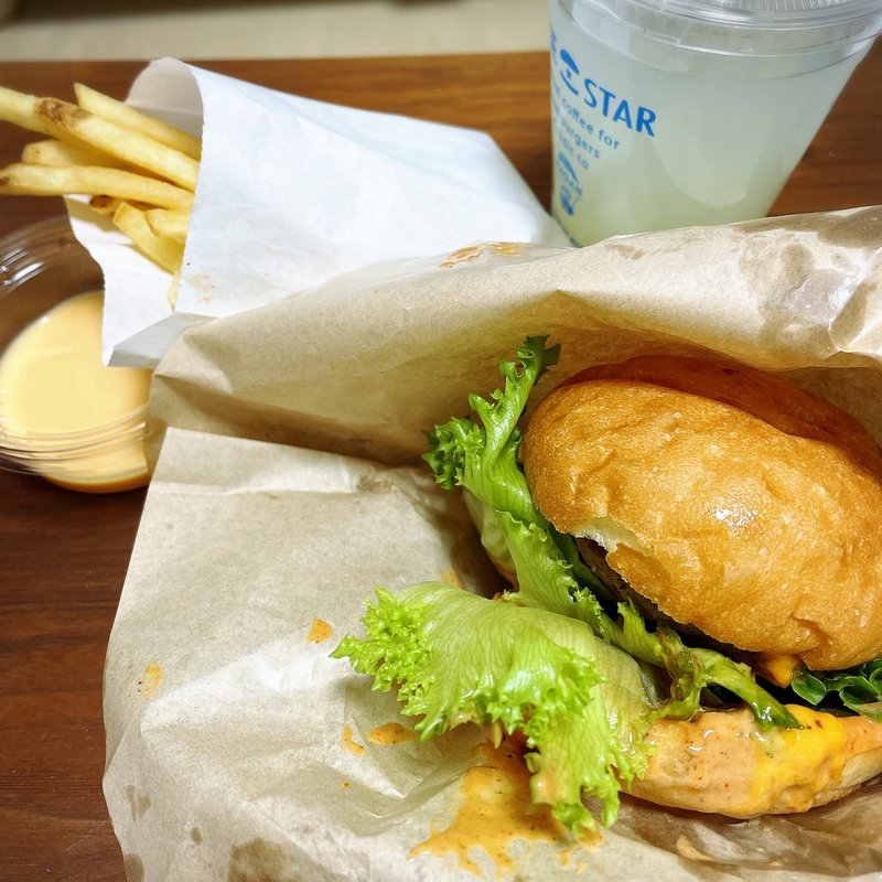 2×2ブルースターチーズバーガーSET(BLUE STAR BURGER 中目黒店)