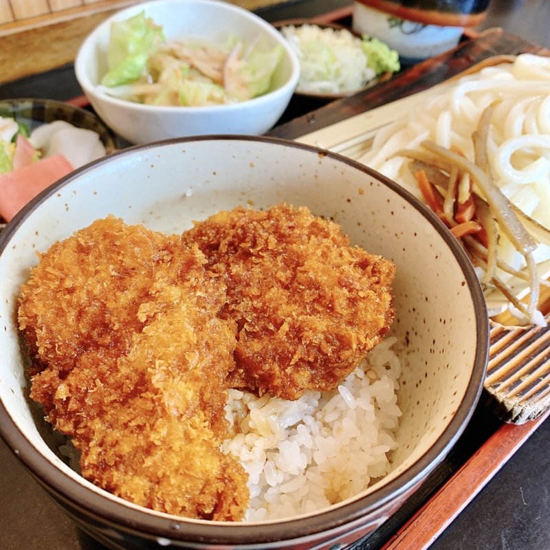 うどん定食(ミニソースかつ丼)(宮島庵 第二相生支店 （みやじまあん）)