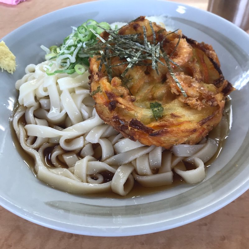 かき揚げきしめん(住よし ＪＲ名古屋駅・新幹線下りホーム店 （すみよし）)