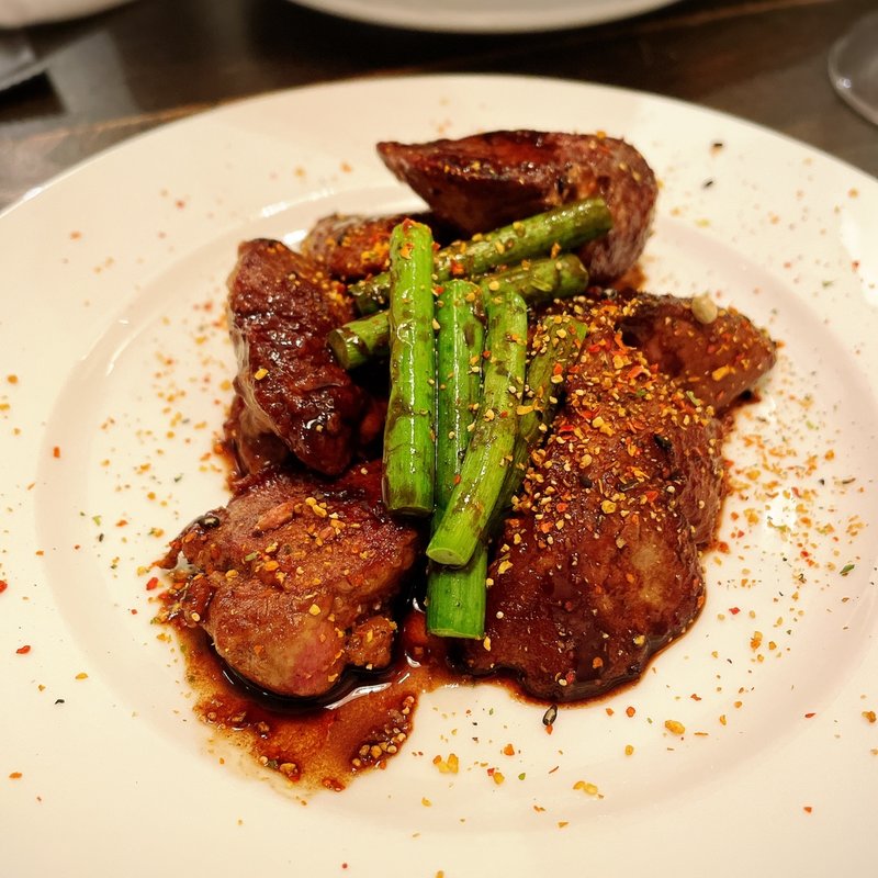 鶏レバーのバルサミコ焼き(古澤亭)