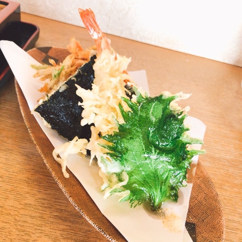 天ぷら盛り合わせ(一心庵)
