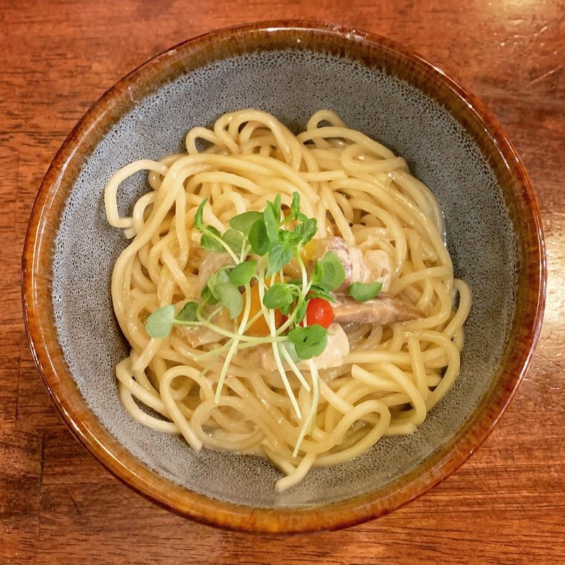 限定　トリュフクリーム和え麺(海老丸らーめん)
