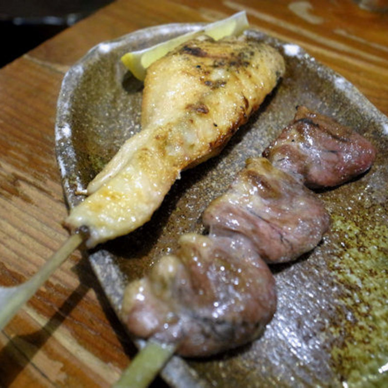 手羽先、はつ串(備中屋)