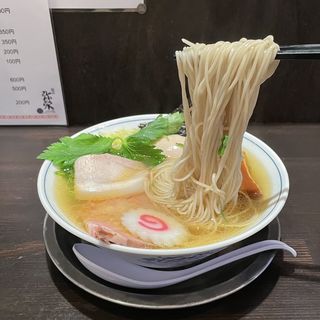丸鶏中華蕎麦(塩)(麺奏 弥栄 （iyasaka）)