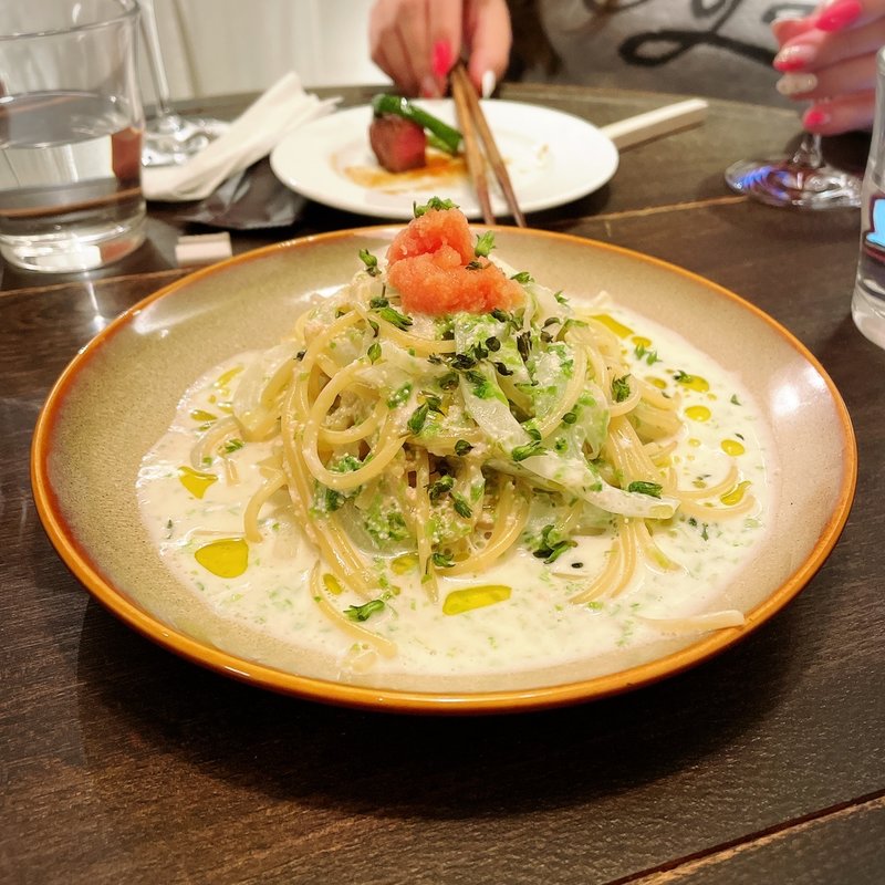たらこと青海苔のクリームパスタ(古澤亭)