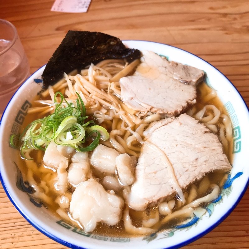 中華そば小盛り濃い抜き身入り麺柔らかめ(ケンチャンラーメン 山形 )