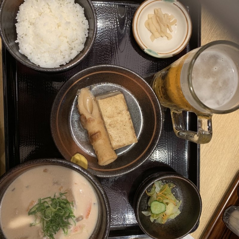 粕汁定食(酒房灘)