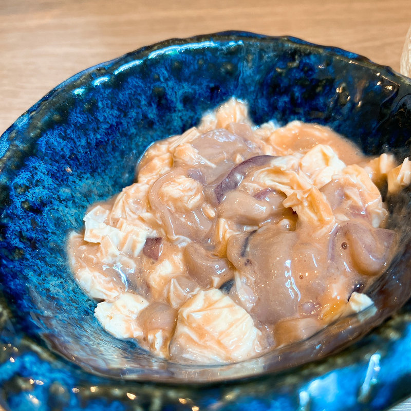 生ゆば入りイカの塩辛(手打ちそばカフェ お)